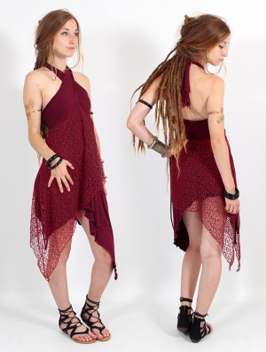 Toonzshop Syrada 2in1 Skirt/Tunic Rock Damen Bordeaux Rot | 5347ANSUL