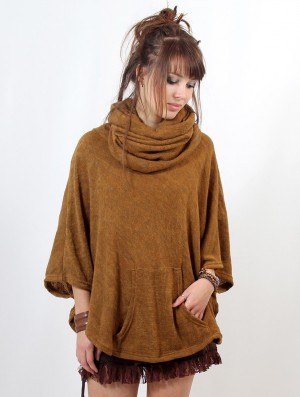 Toonzshop Taraka Poncho Ponchos Damen Rusty | 3198ZTLSQ