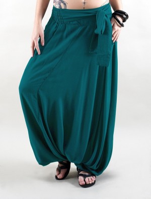 Toonzshop Tawneeh Gender Neutral Harem Pants Hose Damen Blau | 4768JLTKO