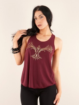 Toonzshop Vinga Printed Tank Top Tanktop Damen Gold | 0259FRBKW