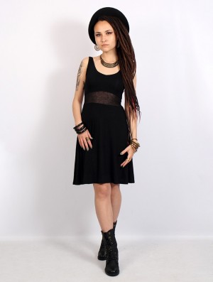 Toonzshop Wakäa Sleeveless Short Dress Kleid Damen Schwarz | 2067LERQJ