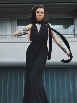 Toonzshop Wakiza Infinity Jumpsuit Jumpsuit Damen Schwarz | 7981CFLJD