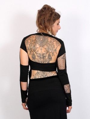 Toonzshop Wild Top Oberteile Damen Schwarz | 4169JVTDS