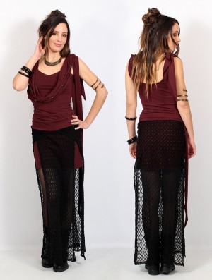 Toonzshop Yükäa Top Oberteile Damen Wine | 2014ZPYEO