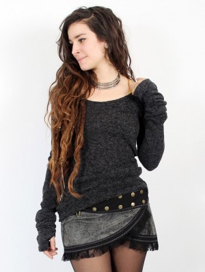 Toonzshop Ysïs Pullover Pullover Damen Dunkelgrau | 4572EYODR