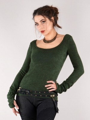 Toonzshop Ysïs Pullover Pullover Damen Grün | 5723CTLYM