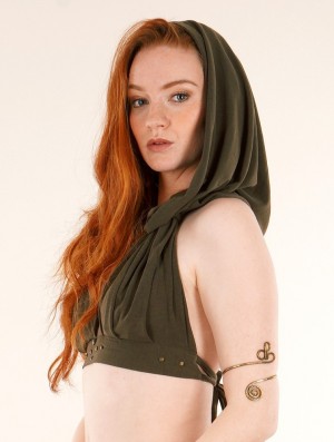 Toonzshop Yüzü Hooded Bra BHs Damen Grün | 3956COYMW