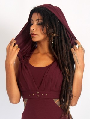 Toonzshop Yüzü Hooded Bra BHs Damen Wine | 7508VKCSX