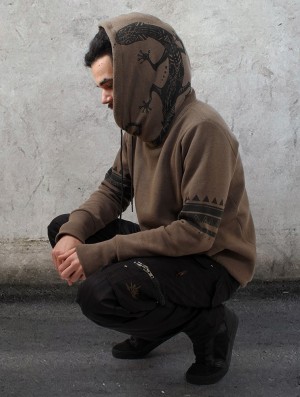 Toonzshop Zikit Hoodie Hoodie Herren Braun | 7182IAEPO